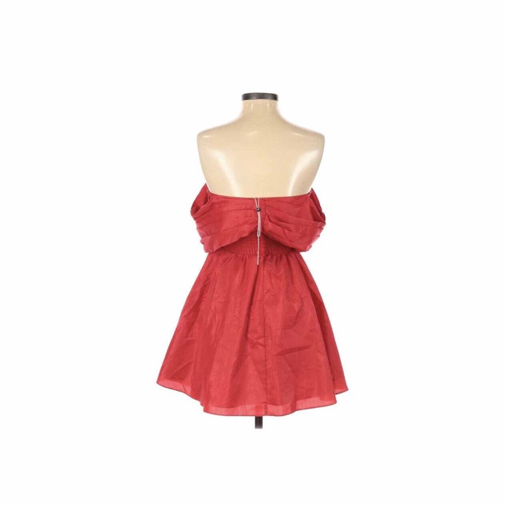 L’Academie Dress Red Juni Off The Shoulder Size XS - Picture 5 of 5